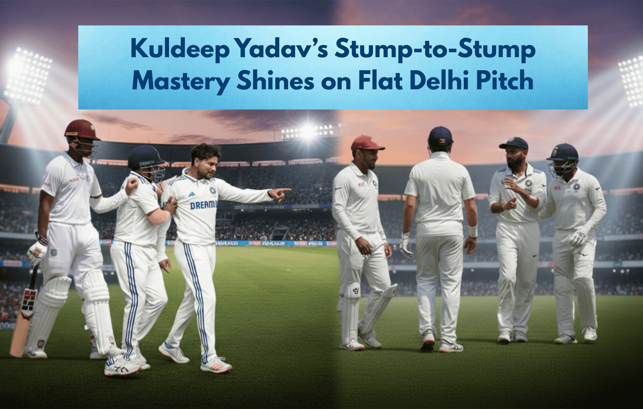 Kuldeep Yadav Five-Wicket Haul Delhi Test