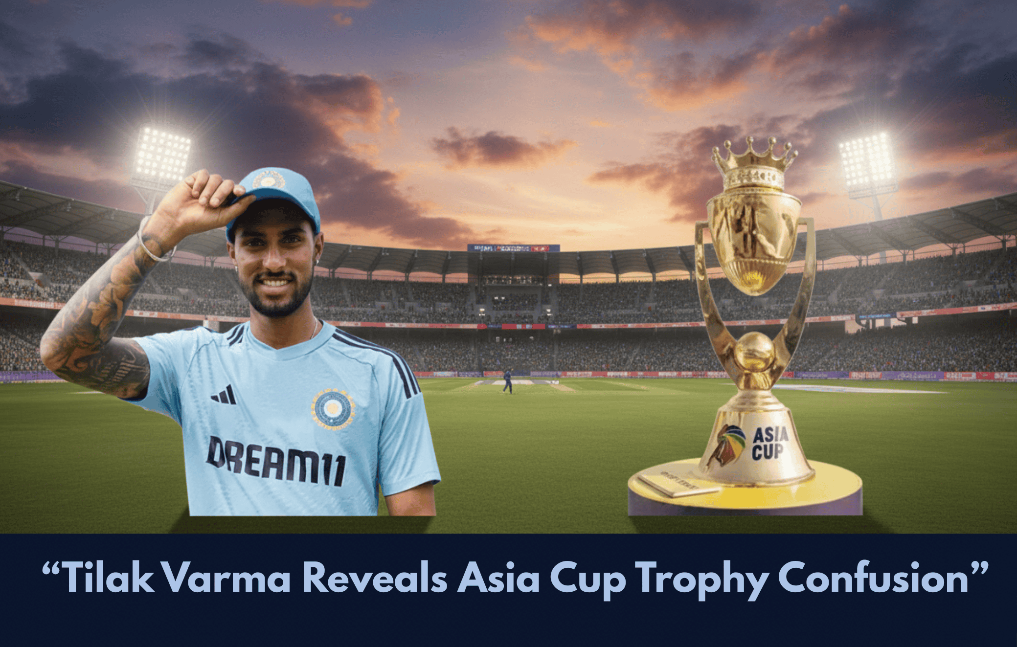 Tilak Varma Asia Cup trophy drama