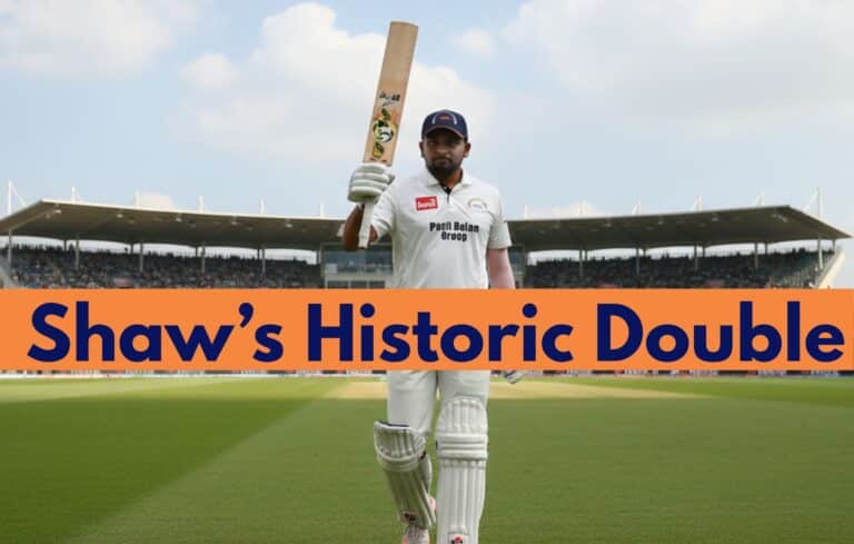 Prithvi Shaw Ranji Trophy Double Century