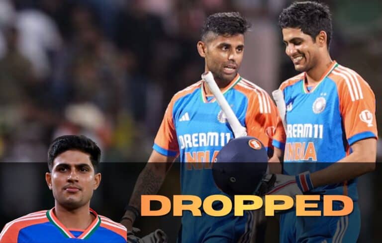 Shubman Gill dropped