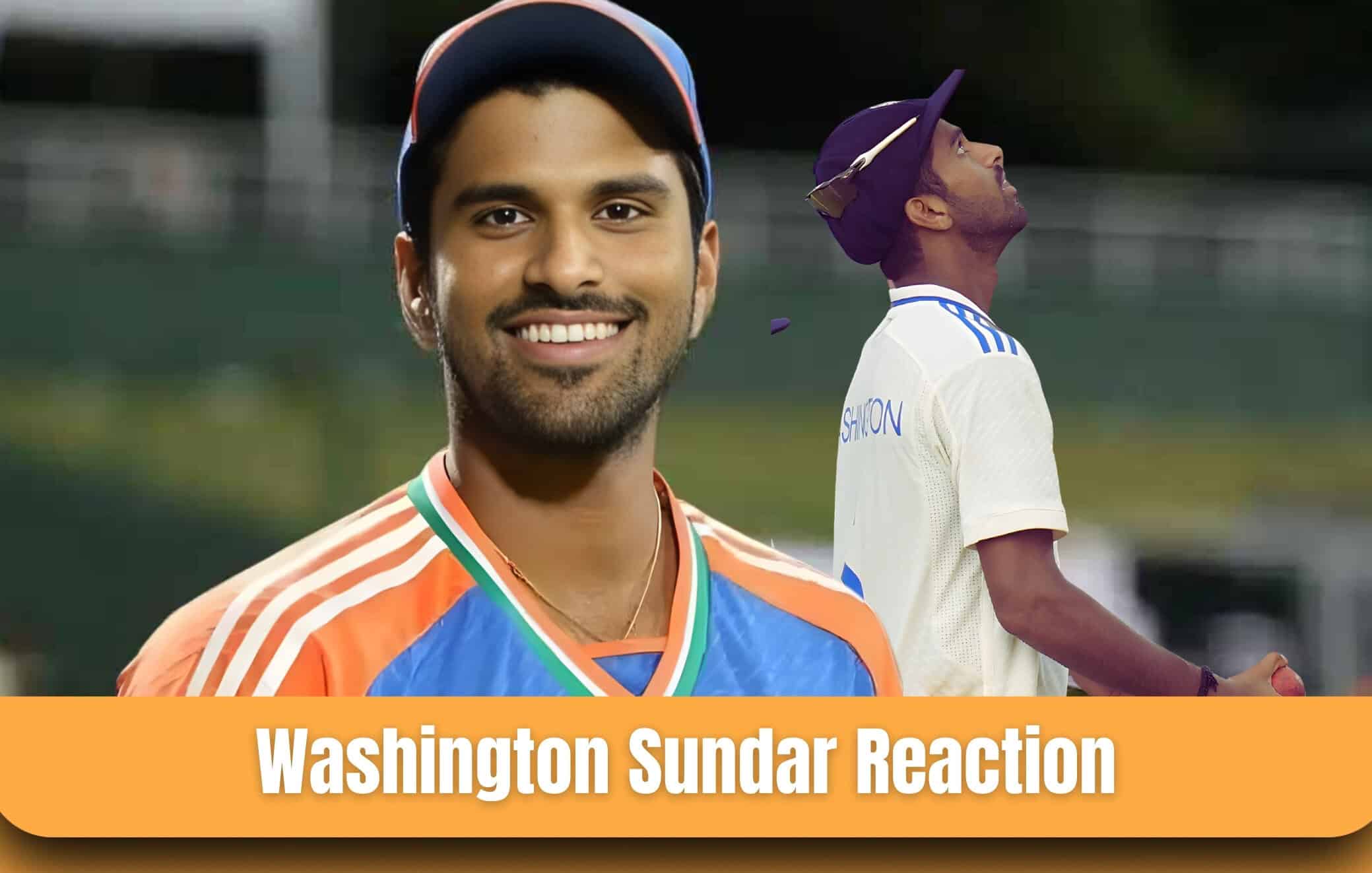 Washington Sundar reaction