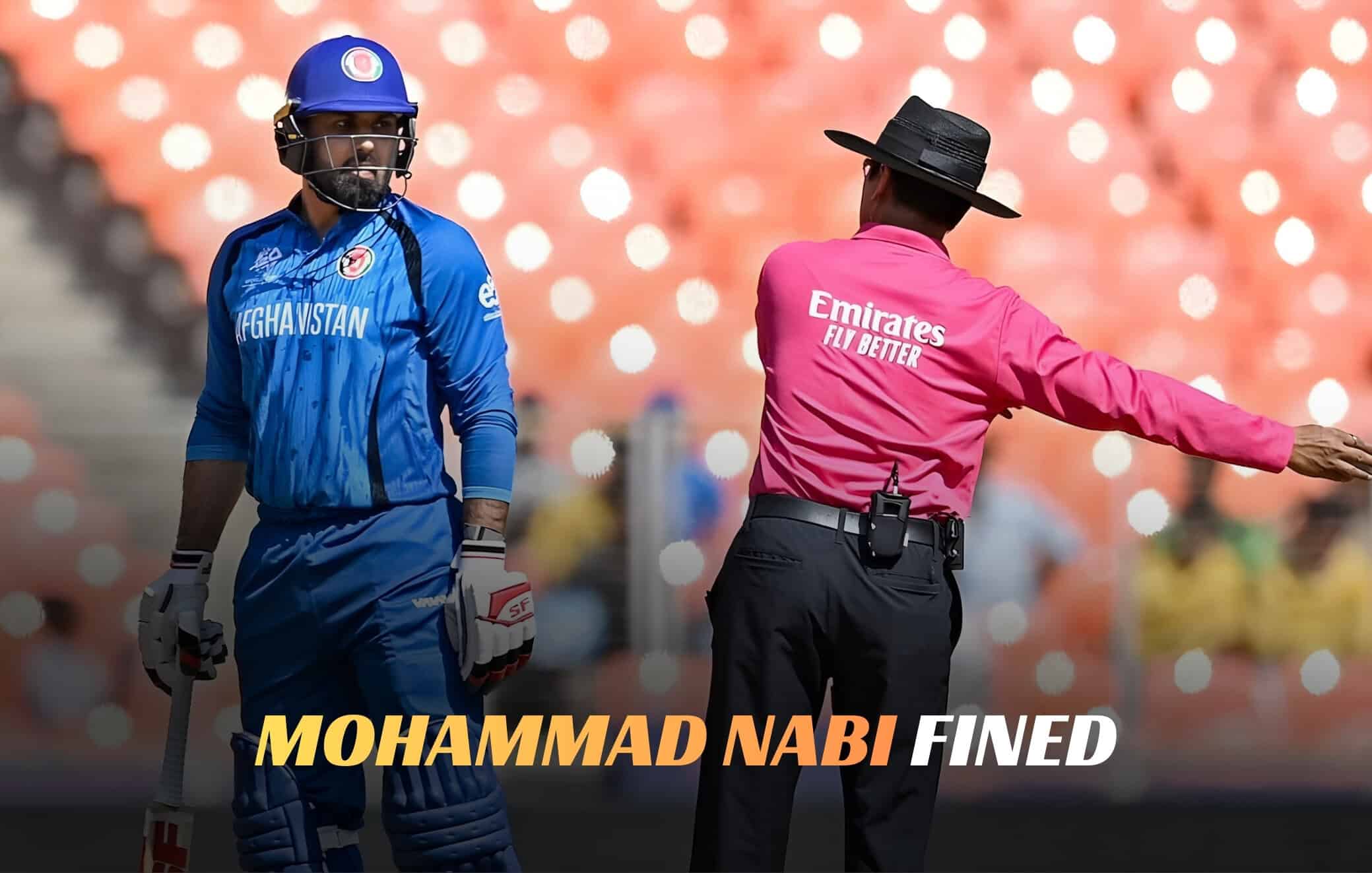 Mohammad Nabi fined