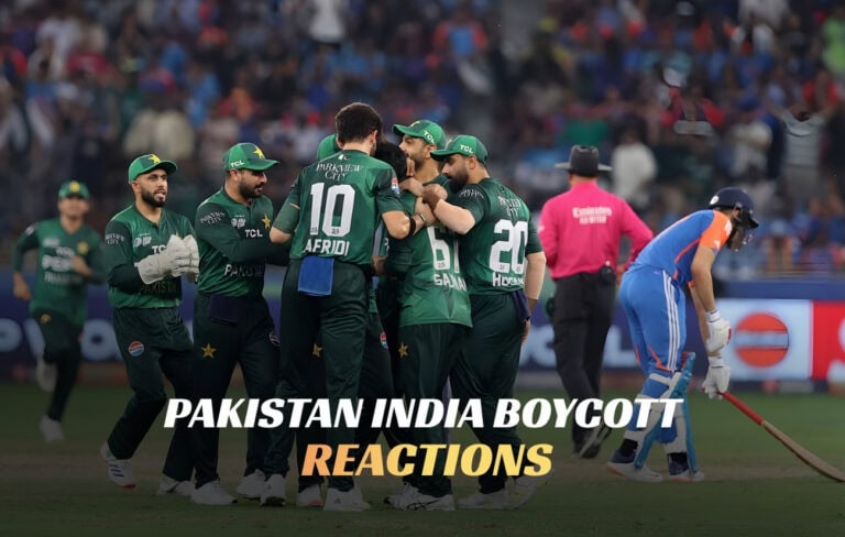Pakistan India boycott reactions
