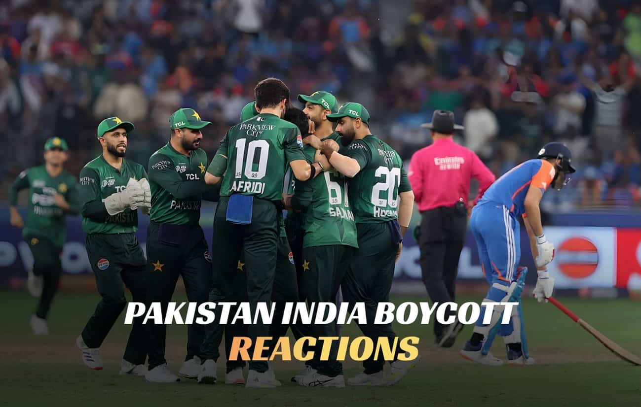Pakistan India boycott reactions