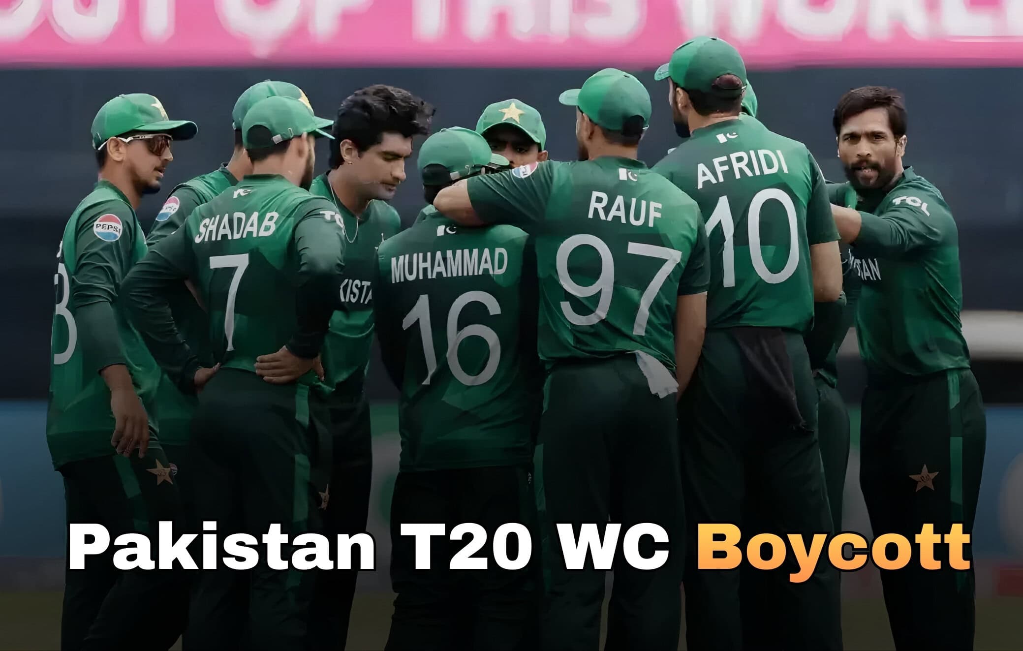 Pakistan T20 World Cup boycott